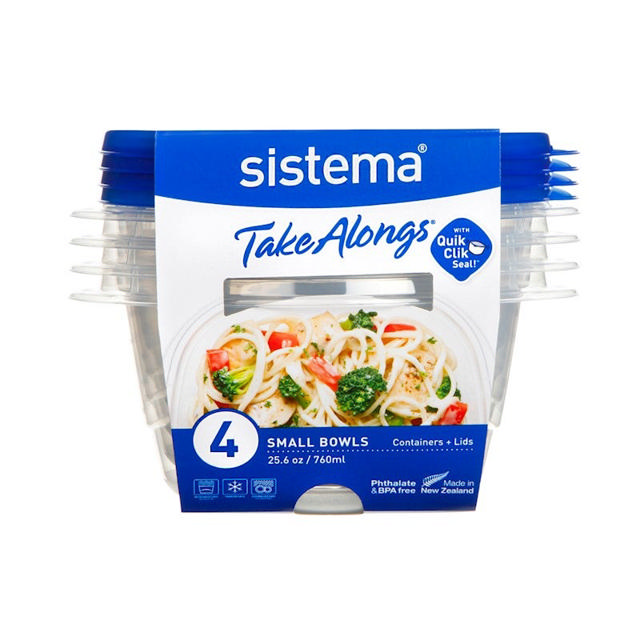 SISTEMA TAKEALONGS SET 4PCS 760ML