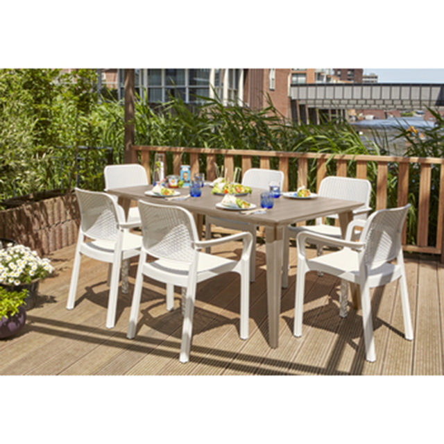 KETER SAMANA OUTDOOR CHAIR 58X53X83CM - WHITE