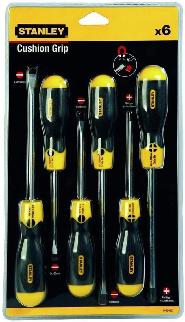 STANLEY 0-65-007 SCREWDRIVER SET 6PCS