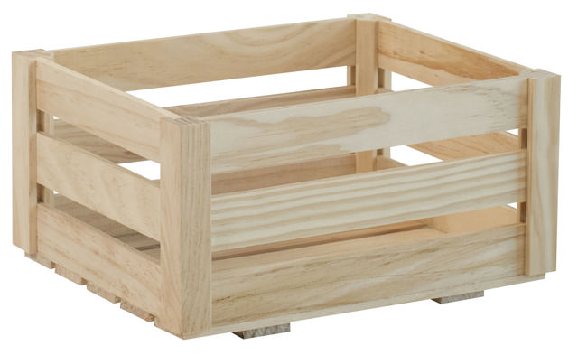 ASTIGARRAGA SOLID PINE WOOD STORAGE BOX 25CM X 19CM X 13CM