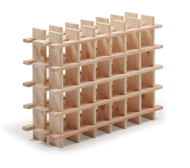 ASTIGARRAGA SOLID PINE 24 BOTTLES WOOD WINE RACK 17MM