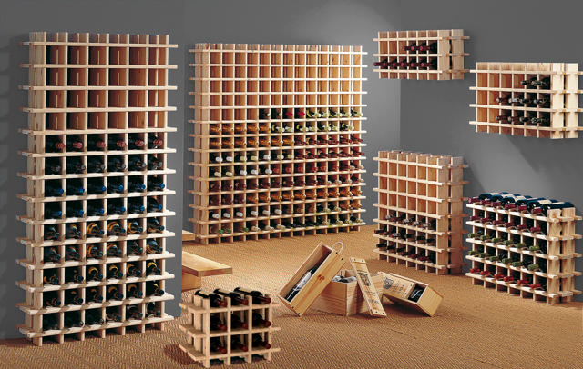 ASTIGARRAGA SOLID PINE 24 BOTTLES WOOD WINE RACK 17MM