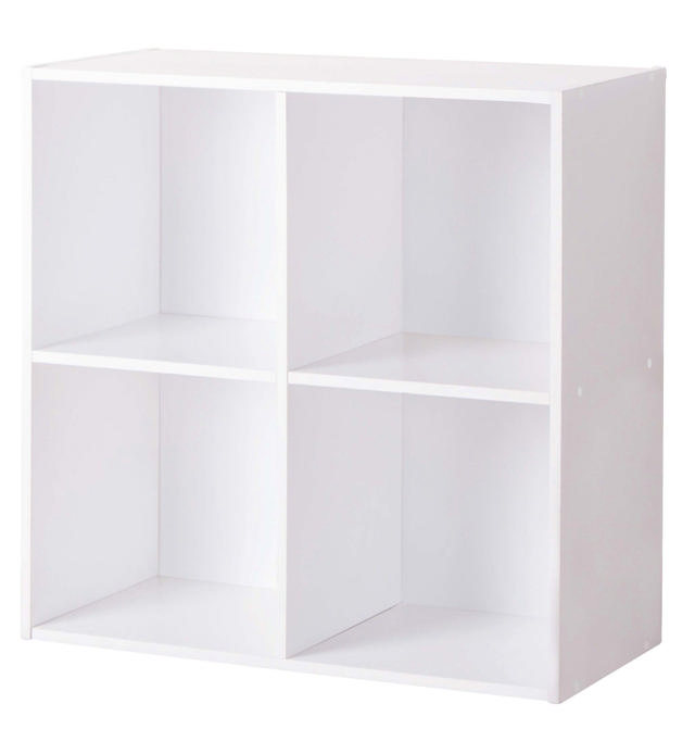 KODU SHELF UNIT WITH 4 CUBES 56X28X56CM WHITE