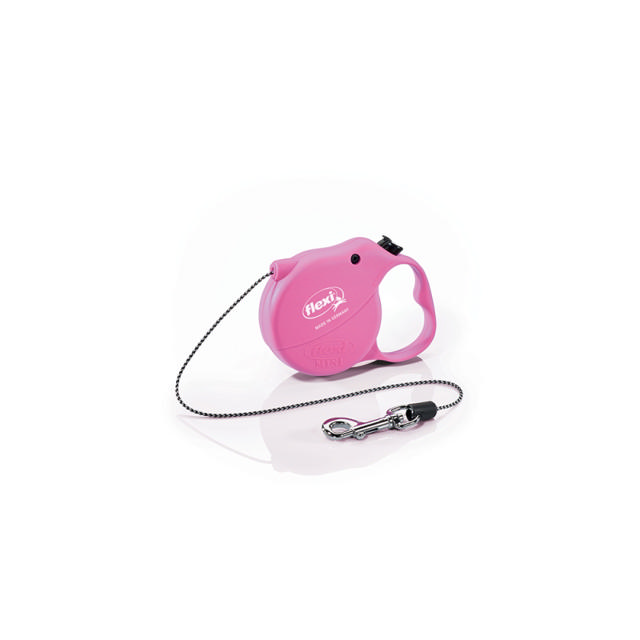 FLEXI CORD LEASH STANDARD MINI PINK UP TO 8KG