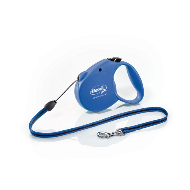 FLEXI CORD LEASH STANDARD BLUE UP TO 12KG