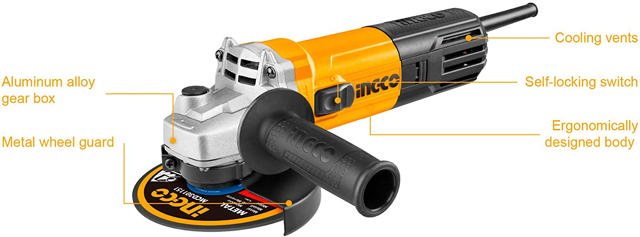 INGCO AG75018-3 ANGLE GRINDER 750W