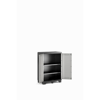 KETER GEAR LOW CABINET 2 SHELVES 68CM X 39CM X 97CM