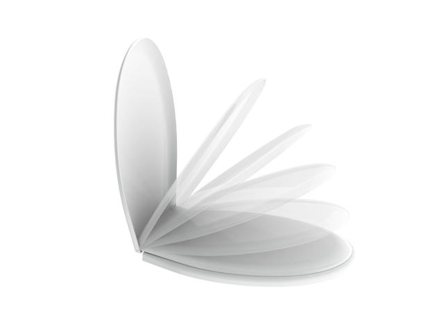 NIKIPLAST TOILET SEAT LILIA WHITE SOFT CLOSE