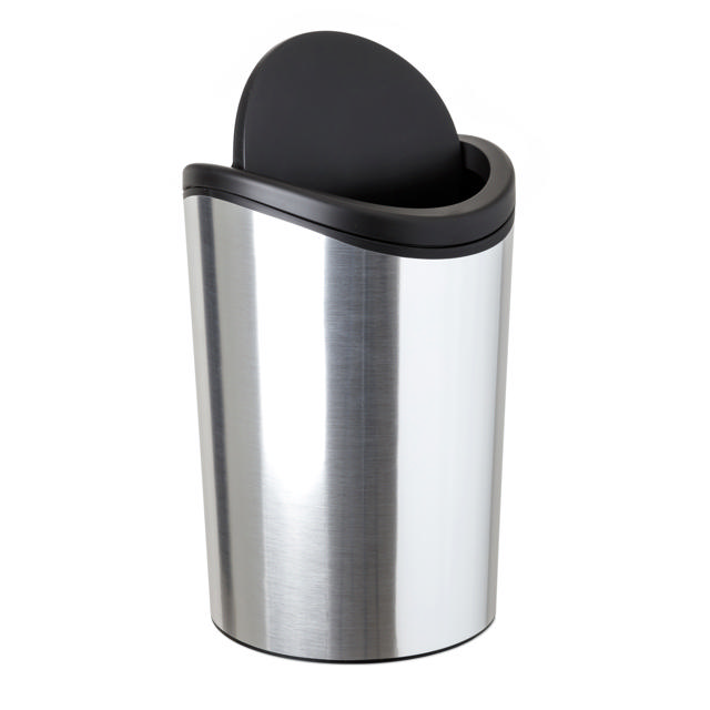 TATAY SWING LID BIN 6L CHROME