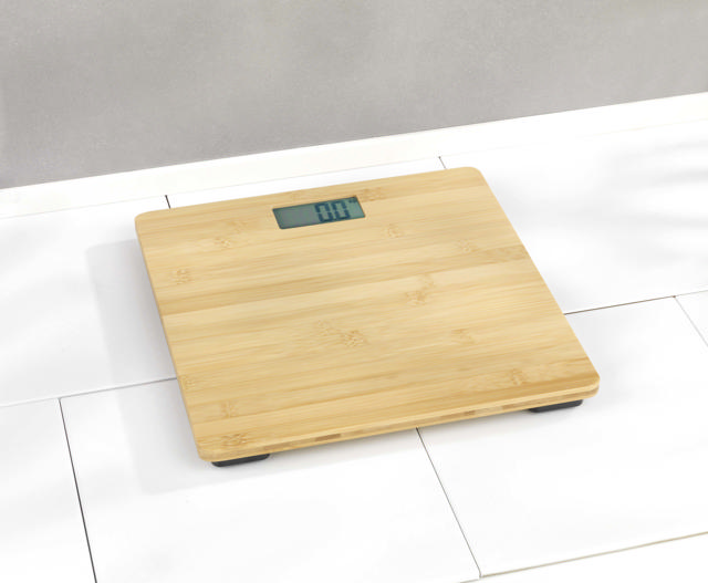 WENKO 332085 DIGITAL SCALE BAMBOO LCD DISPLAY 30X30CM