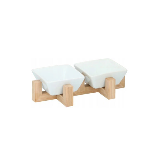 ALPINA SET 2PCS DIP PLATTER WHTIE