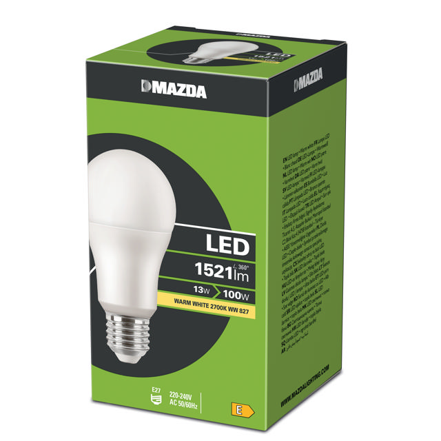 MAZDA LED ΛΑΜΠΤΗΡΑΣ 100W E27 WARM WHITE 2700K 827 