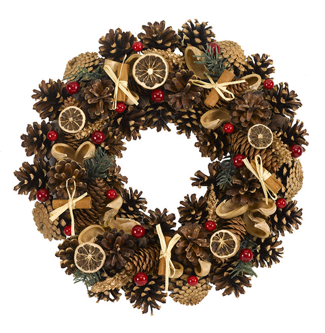 THREE KINGS WINTER SPICE WREATH 30CM