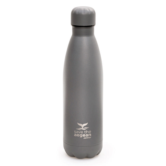 ESTIA 01-8550 TRAVEL MUG GREY SAVE THE AEGEAN 500ML