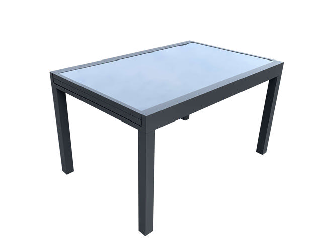 ASTRA EXTENDABLE ALUMINIUM TABLE 135-270X90X75 CM