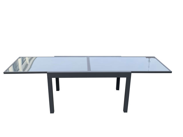 ASTRA EXTENDABLE ALUMINIUM TABLE 135-270X90X75 CM