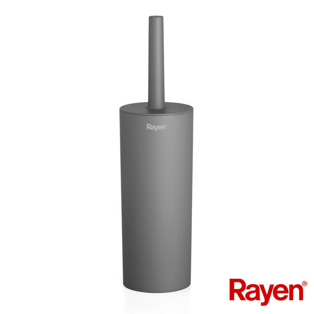 RAYEN TOILET BRUSH WITH LID 37CM GREY