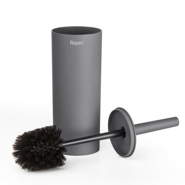 RAYEN TOILET BRUSH WITH LID 37CM GREY