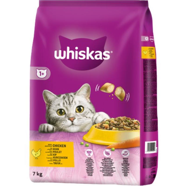 WHISKAS DRY CAT FOOD CHICKEN 7KG