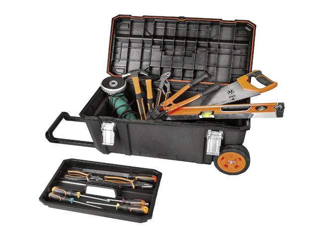 TOOD TWR 628 TOOL BOX WITH WHELLS 71CM X 34CM X 30CM