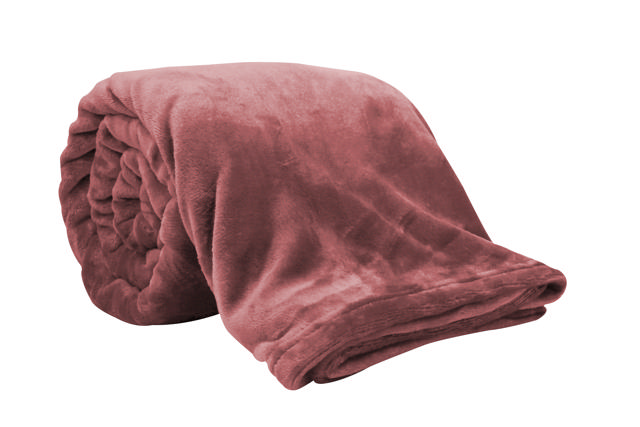 JONES ESSENTIALS FLANNEL BLANKET 200X220CM PINK