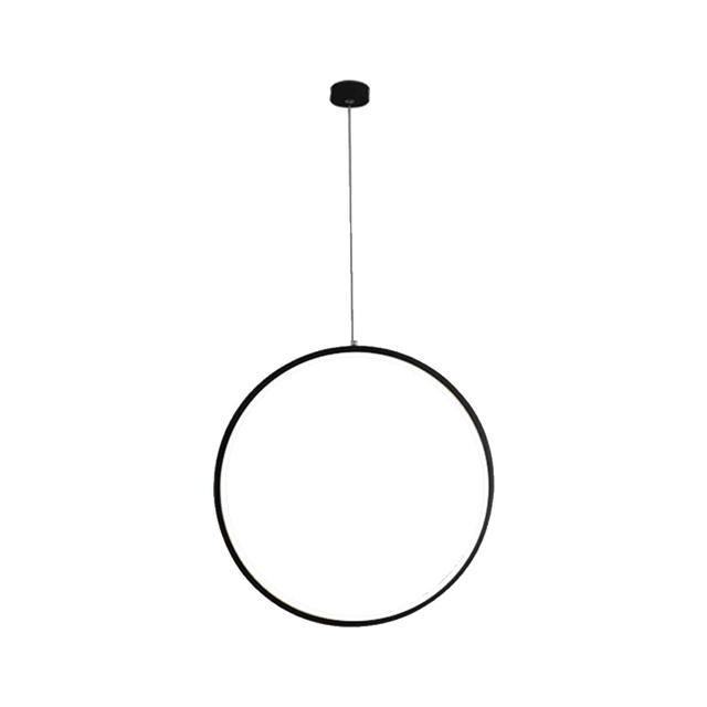 SUNLIGHT 'CHRISTINA' LED 14W PENDANT LIGHT CIRCLE BLACK 900LM 4000K Ø300xH1200MM