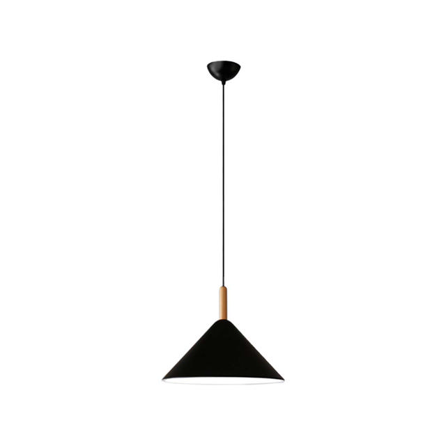 SUNLIGHT 'MIA' 1xE27 (MAX.40W) PENDANT LIGHT BLACK Ø300xH1200MM