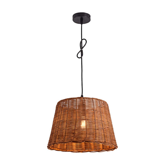 SUNLIGHT 'MALAY' 1xE27 (MAX.40W) PENDANT LIGHT RATTAN Ø340xH1200MM