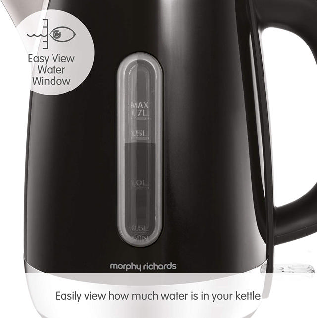 MORPHY RICHARDS 102783 EQUIP KETTLE 3000W 1.7L BLACK