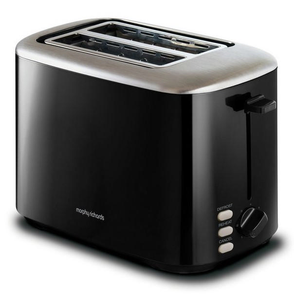 MORPHY RICHARDS 220064 EQUIP 2 SLICE TOASTER 800W BLACK