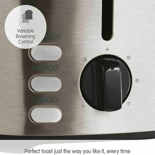 MORPHY RICHARDS 220067 EQUIP 2 SLICE TOASTER 800W BRUSHED STAINLESS STEEL