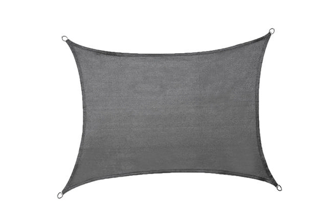 SHADE SAIL SQUARE 3X6M HDPE ANTHRACITE 180GR/m2