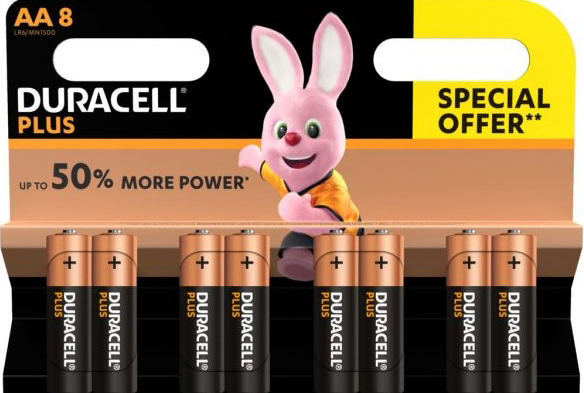 DURACELL PLUS POWER 12XAA8 ECO PACK