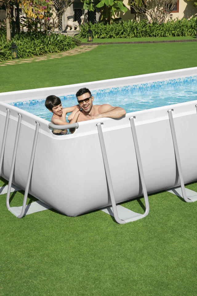 BESTWAY 56466 POWER STEEL FRAME RECTANGULAR POOL 549X274X122CM SA