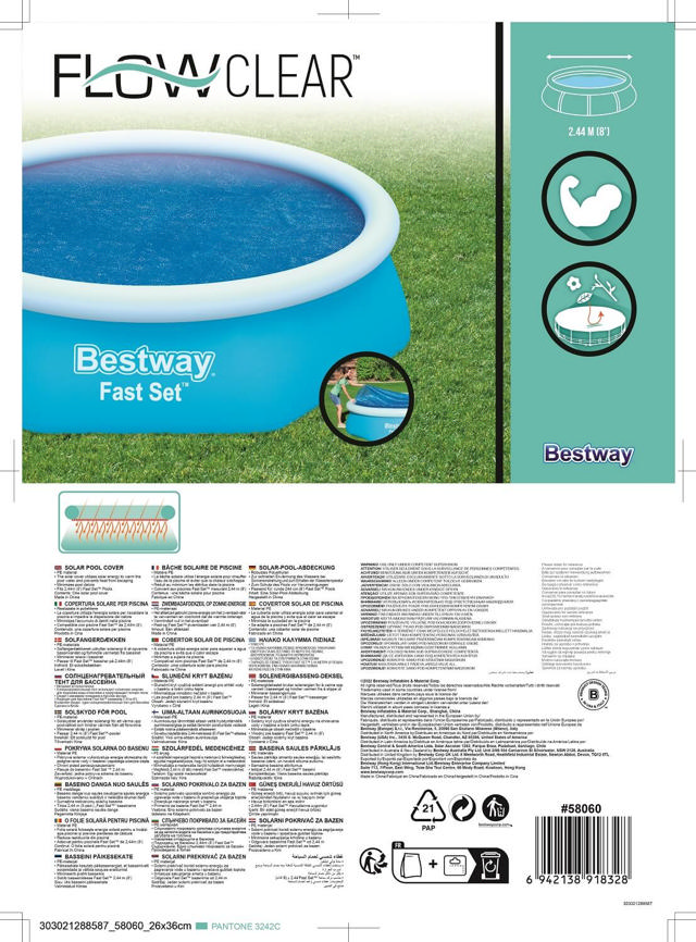 BESTWAY 58060 SOLAR POOL COVER 244CM