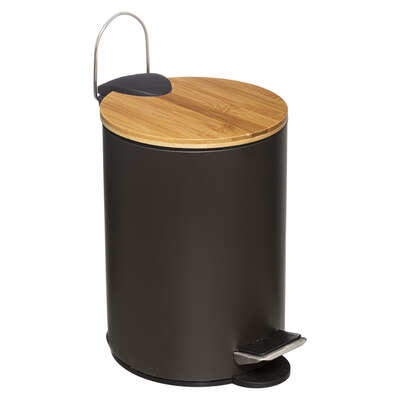 5FIVE DUSTBIN 3L CHARCOAL MODERN