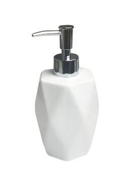 SOAP DISPENSER POLYGON WHITE