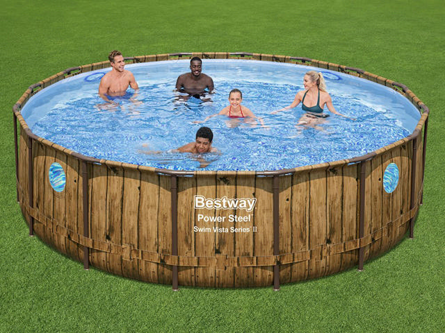 BESTWAY 56725 ROUND POOL FRAME 488X122CM GREY