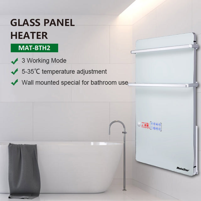 MATESTAR MAT-BTH2 GLASS PANEL BATH TOWEL HEATER 2KW