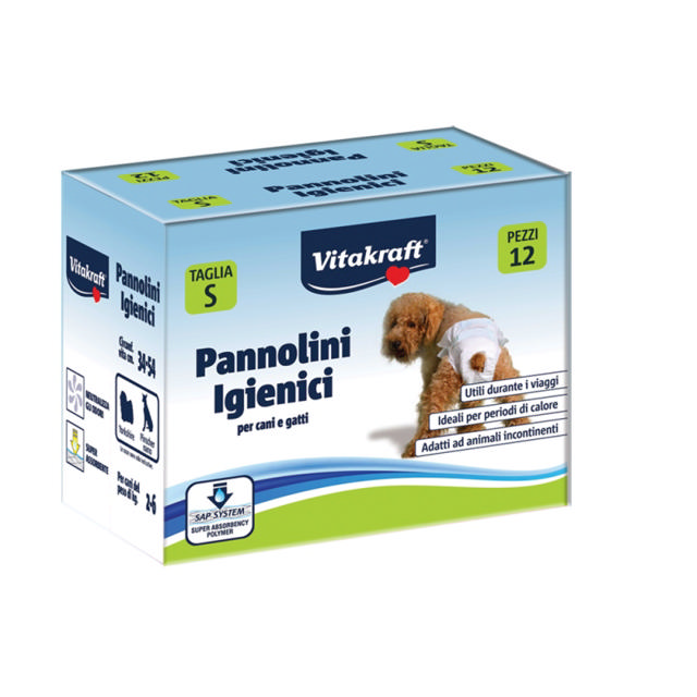 VITAKRAFT PET DIAPER SMALL (FROM 2-6KG) 12PCS