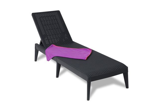 TOOMAX NUMANA SUNLOUNGER ANTHRACITE 60X186XH29CM