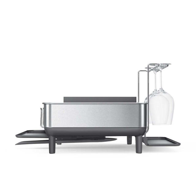 SIMPLEHUMAN STAINLESS STEEL FRAME DISHRACK 56.6X51.4X29.2CM