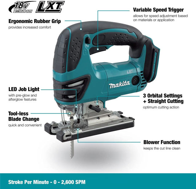 MAKITA DJV180Z LXT JIGSAW 18V CORDLESS SOLO