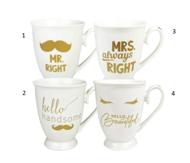 LIFESTYLE MUG 295ML HIM/HER 4 ASSORTED DESIGNS