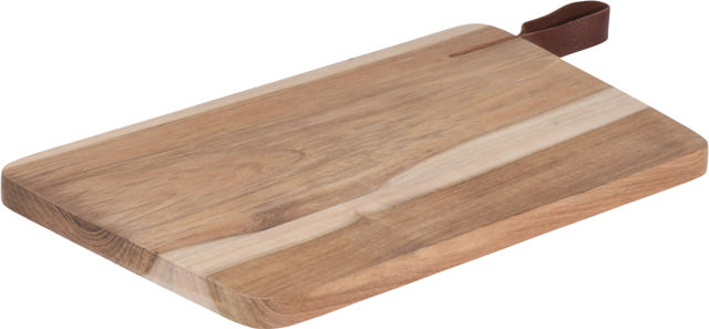 CUTTING BOARD TEAK WITH ROPE 30X18.2X1.7CM