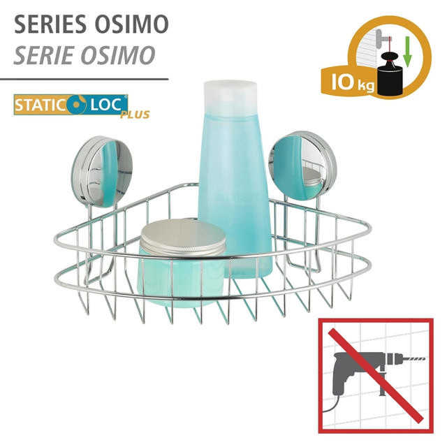 WENKO STATIC-LOC CORNER SHELF LARGE