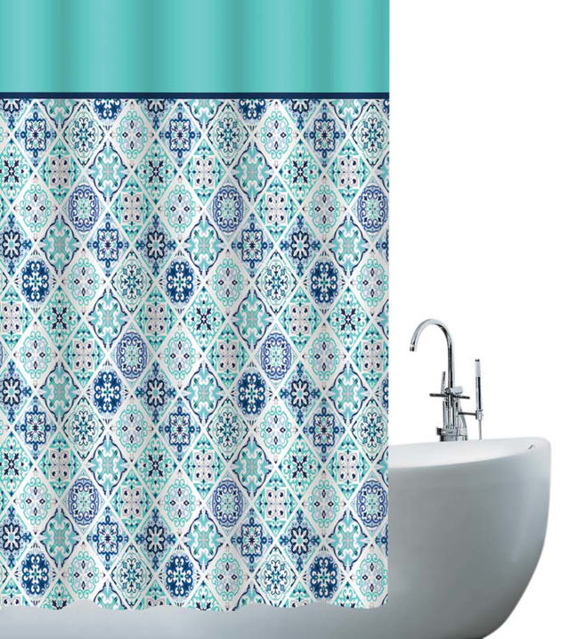 SHOWER CURTAIN 180X180CM POLYESTER GREEN