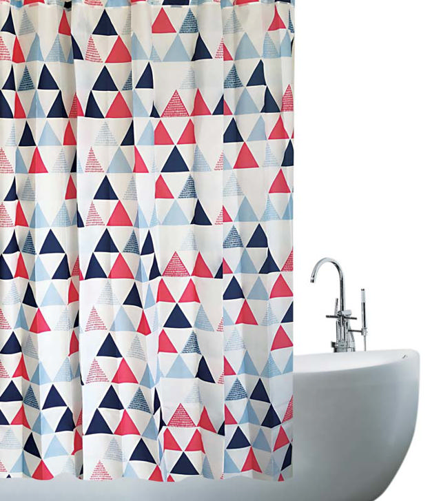 SHOWER CURTAIN 180X180CM POLYESTER TRIANGLE