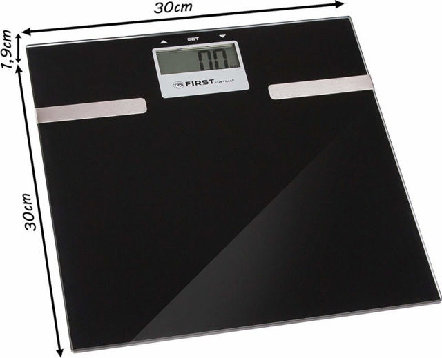 FIRST AUSTRIA FA-8006-3 BATH DIGITAL SCALE 150KG FAT ANALYSIS BLACK