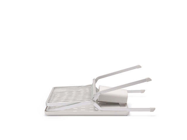 BRABANTIA DISH RACK FOLDABLE ALUMINIUM SMALL LIGHT GREY 37X33X31.5CM